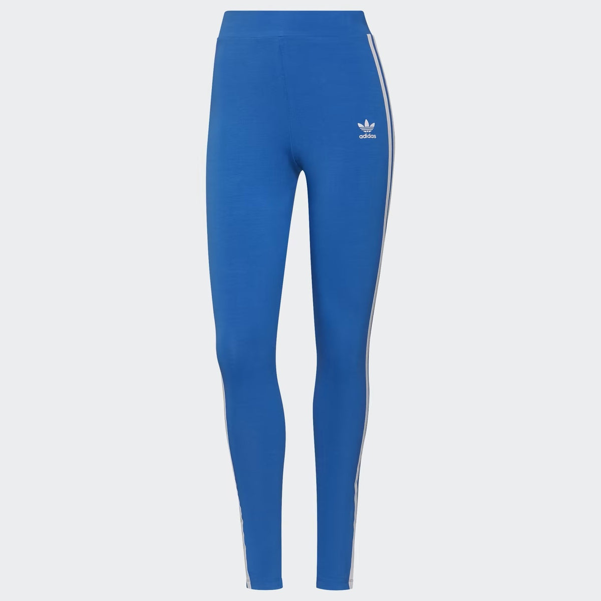 Adidas Womens 3 Stripes Blue Leggings Size 2XS H09427 NEW