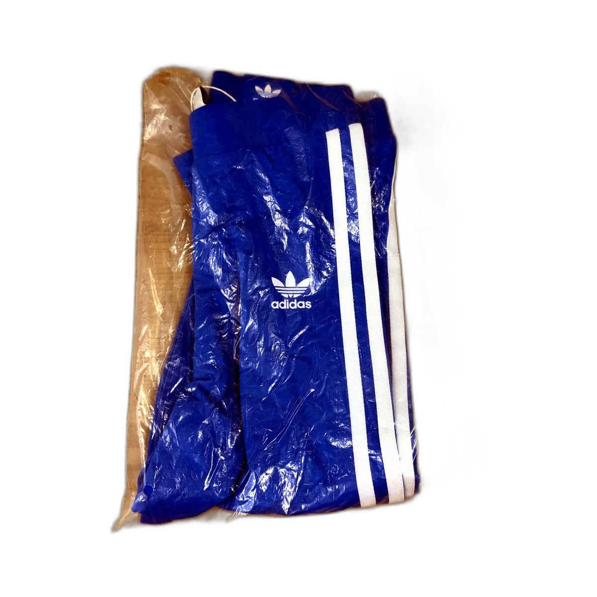Adidas Womens 3 Stripes Blue Leggings Size 2XS H09427 NEW