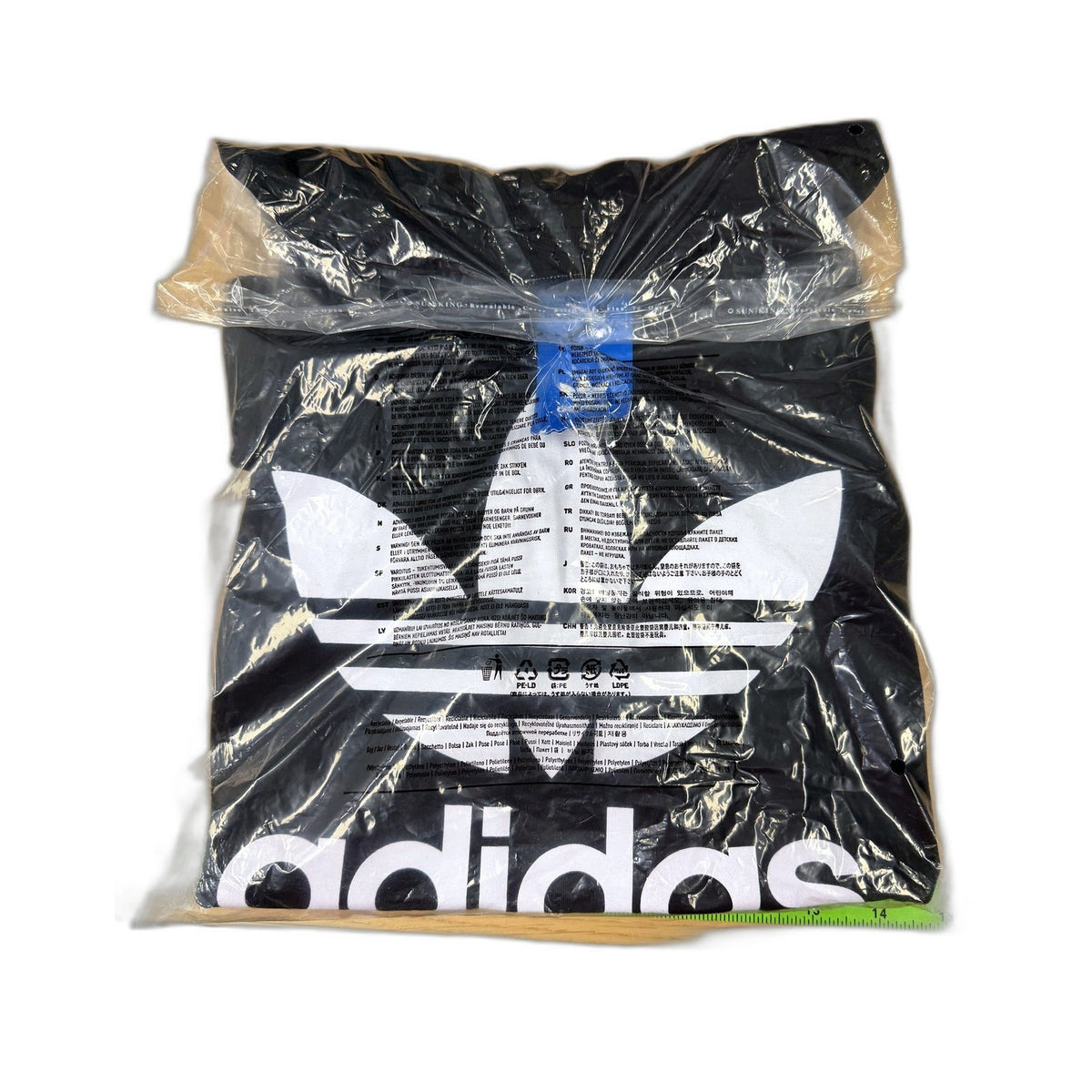 Adidas Womens Trefoil T-Shirt Classic Black Size 16 Casual Fit NEW