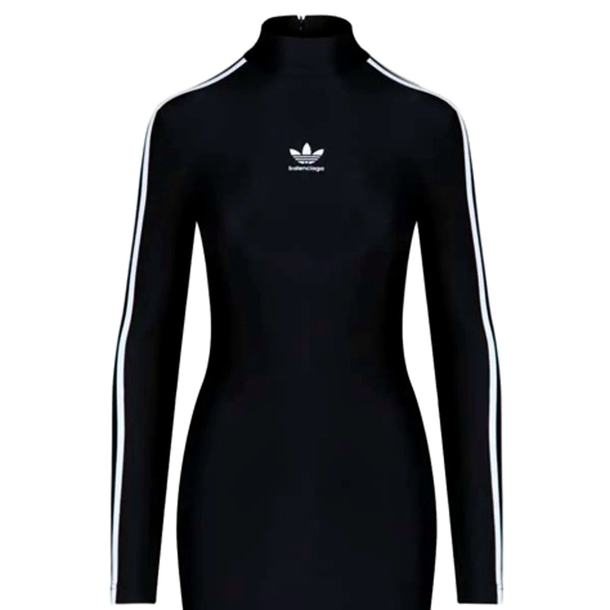 Adidas Womens Black Long Sleeve Turtleneck Dress 2XS H35616 Size 2XS NEW