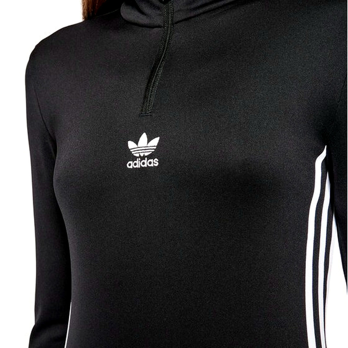Adidas Womens Black Long Sleeve Turtleneck Dress 2XS H35616 Size 2XS NEW