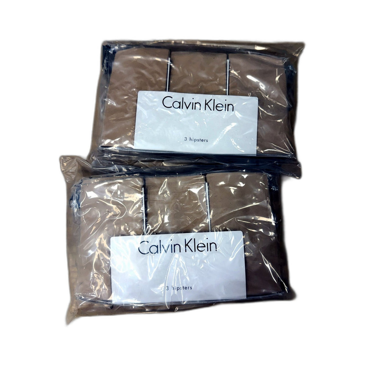 Calvin Klein Womens Seamless Hipster Underwear 6-Pack Nude Medium NEW