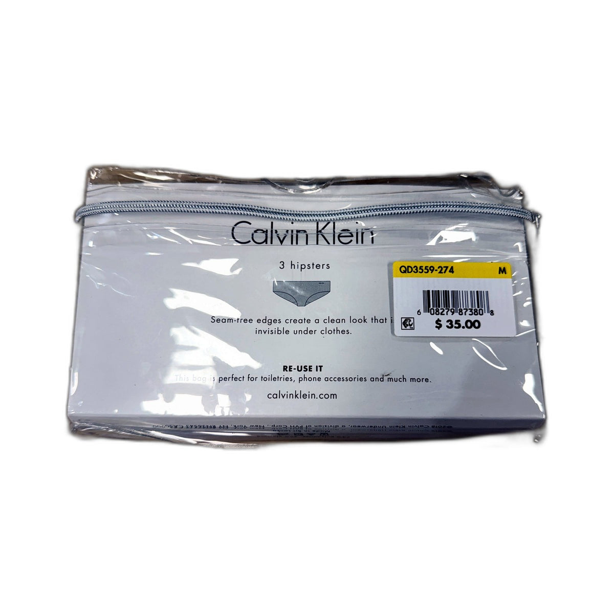 Calvin Klein Womens Seamless Hipster Underwear 6-Pack Nude Medium NEW