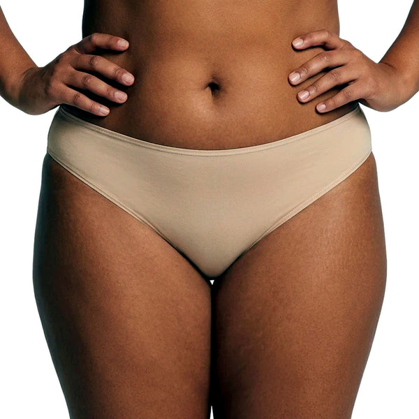 Calvin Klein Womens Bikini Briefs 3-Pack Nude Size L QD3644 NEW