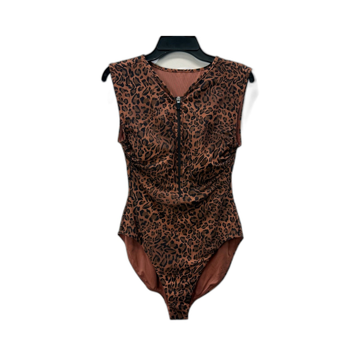 Chloe & Lola Womens One-Piece Swimsuit Leopard Print Pink Size 10 NEW