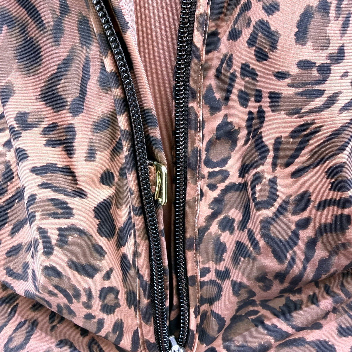Chloe & Lola Womens One-Piece Swimsuit Leopard Print Pink Size 10 NEW