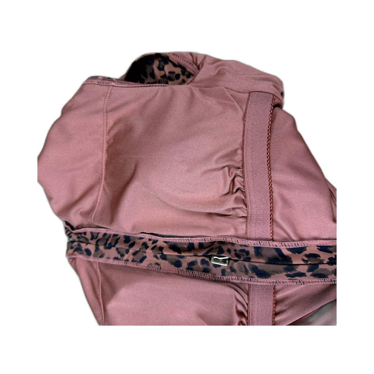 Chloe & Lola Womens One-Piece Swimsuit Leopard Print Pink Size 10 NEW