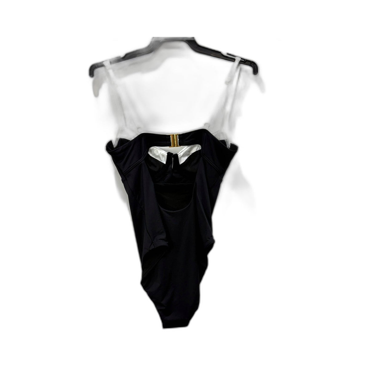 Chloe & Lola Womens Color Block One-Piece Swimsuit Black White Size 10 NEW