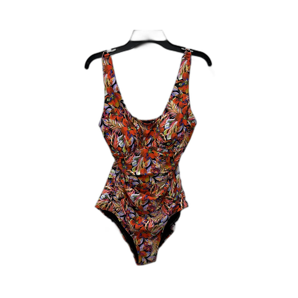 Regatta Womens One-Piece Swimsuit Floral Racerback Size 10 Multi NEW