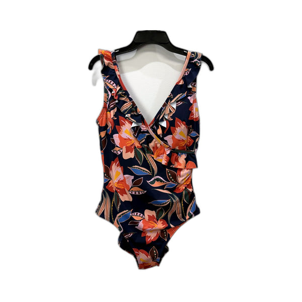 Regatta Womens Multi Color Floral One-Piece Swimsuit Size 10 NEW
