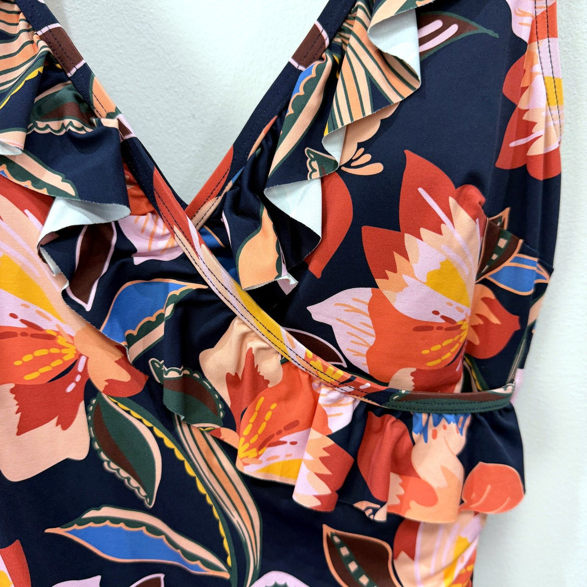 Regatta Womens Multi Color Floral One-Piece Swimsuit Size 10 NEW