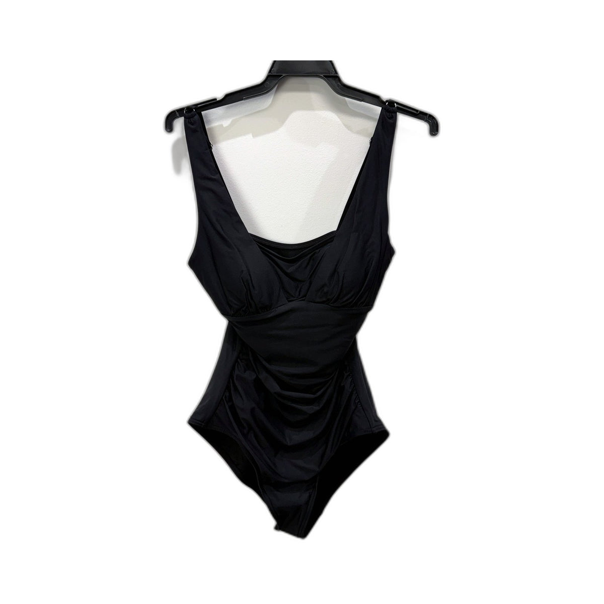 Regatta Womens One-Piece Swimsuit Ruched Black Size 10 Chlorine Resistant NEW