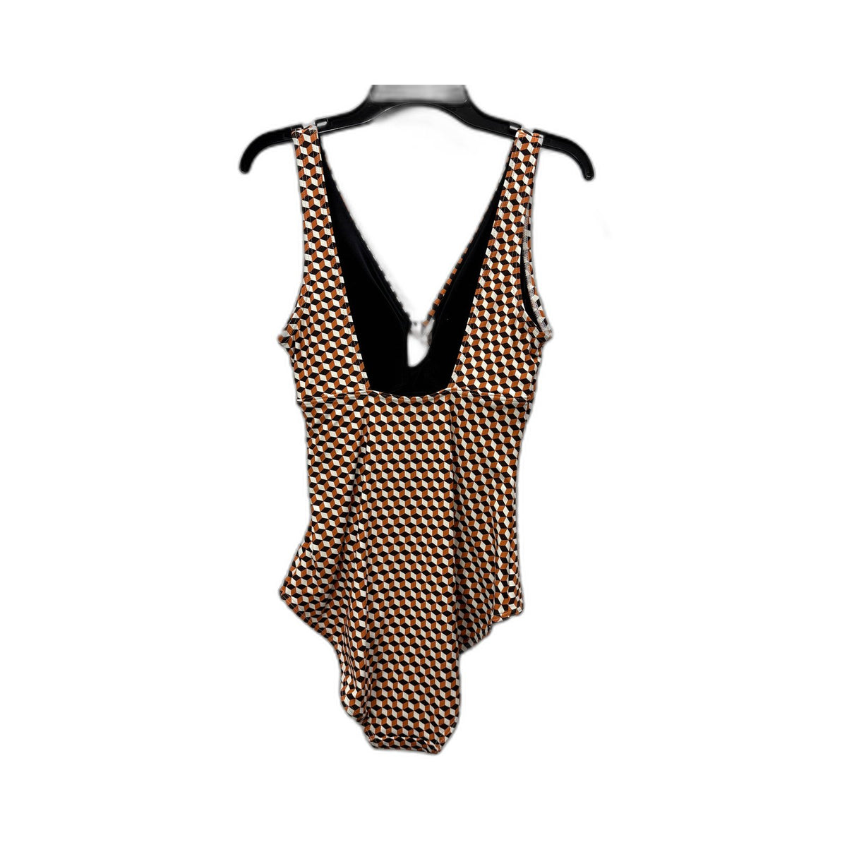 Regatta Womens One-Piece Swimsuit Multi Color Geometric Cube Size 10 NEW