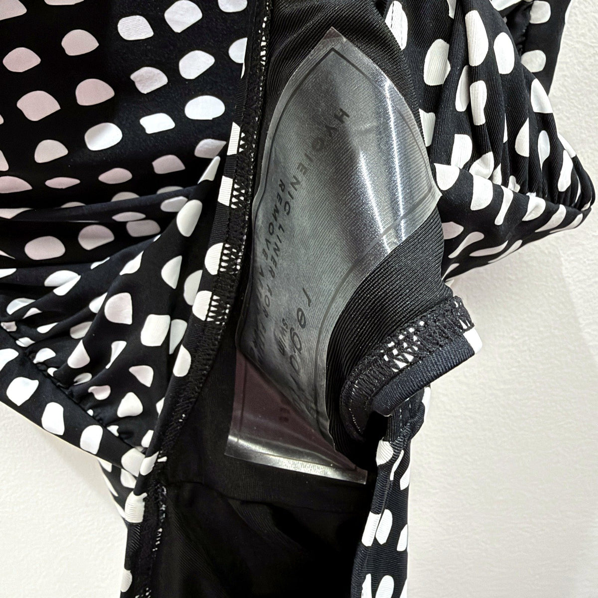 Regatta Womens One-Piece Swimsuit Black White Polka Dot Size 10 NEW