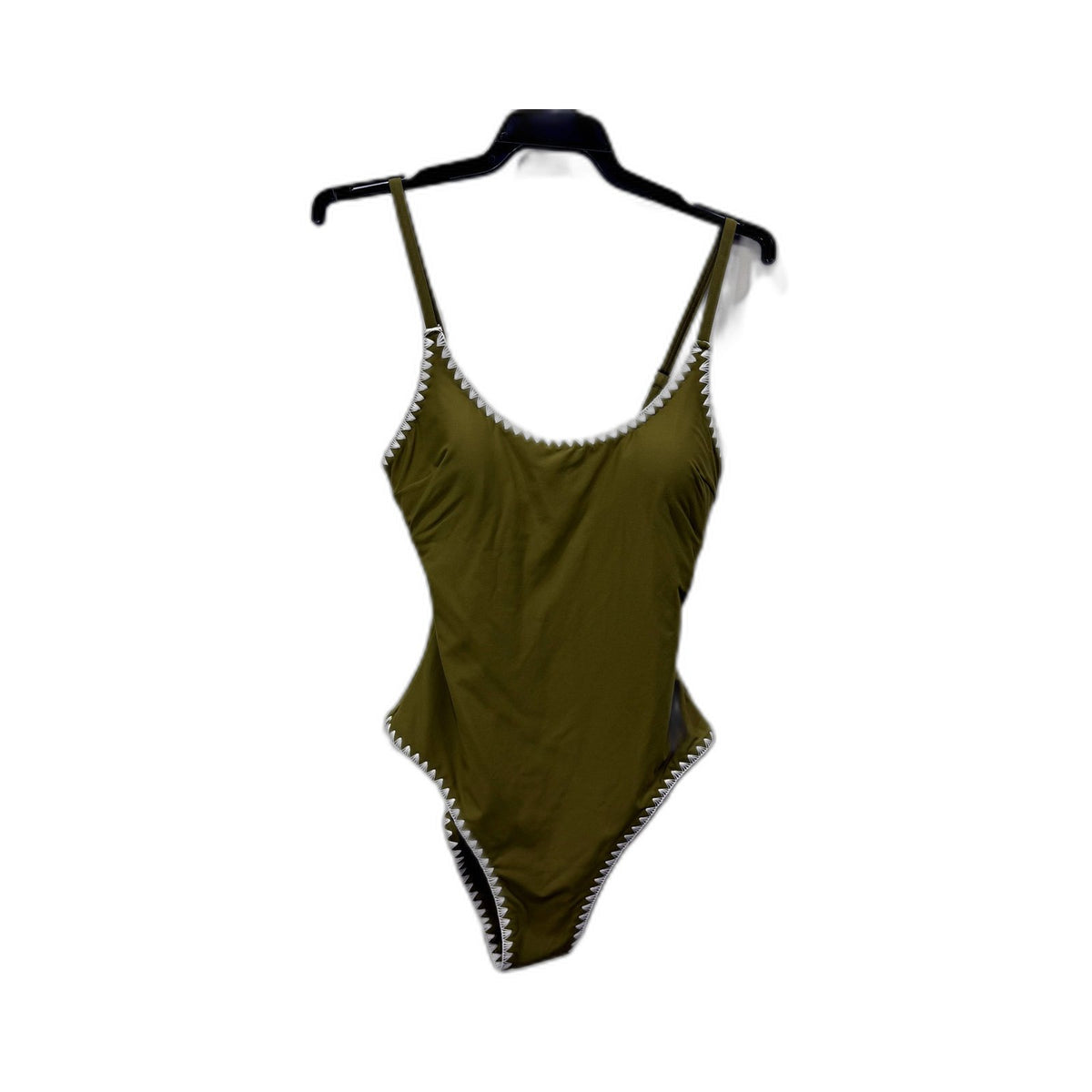 Chloe & Lola Womens One-Piece Swimsuit Olive Green Size 10 NEW
