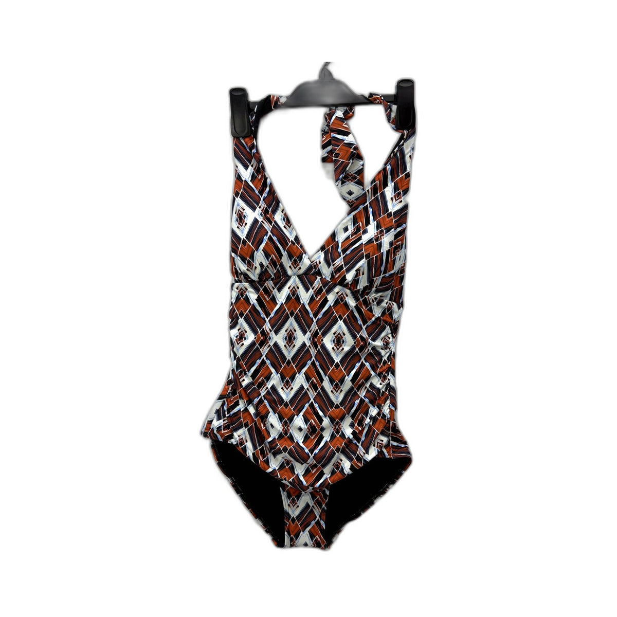 Regatta Womens Halter One-Piece Swimsuit Size 10 Diamond Pattern NEW