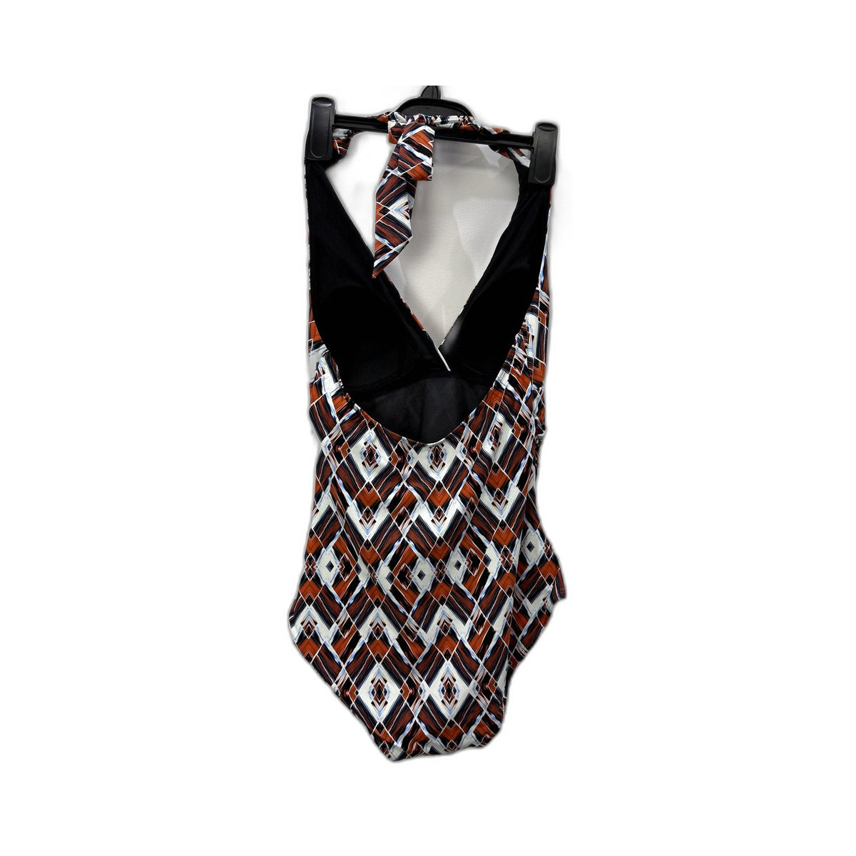 Regatta Womens Halter One-Piece Swimsuit Size 10 Diamond Pattern NEW