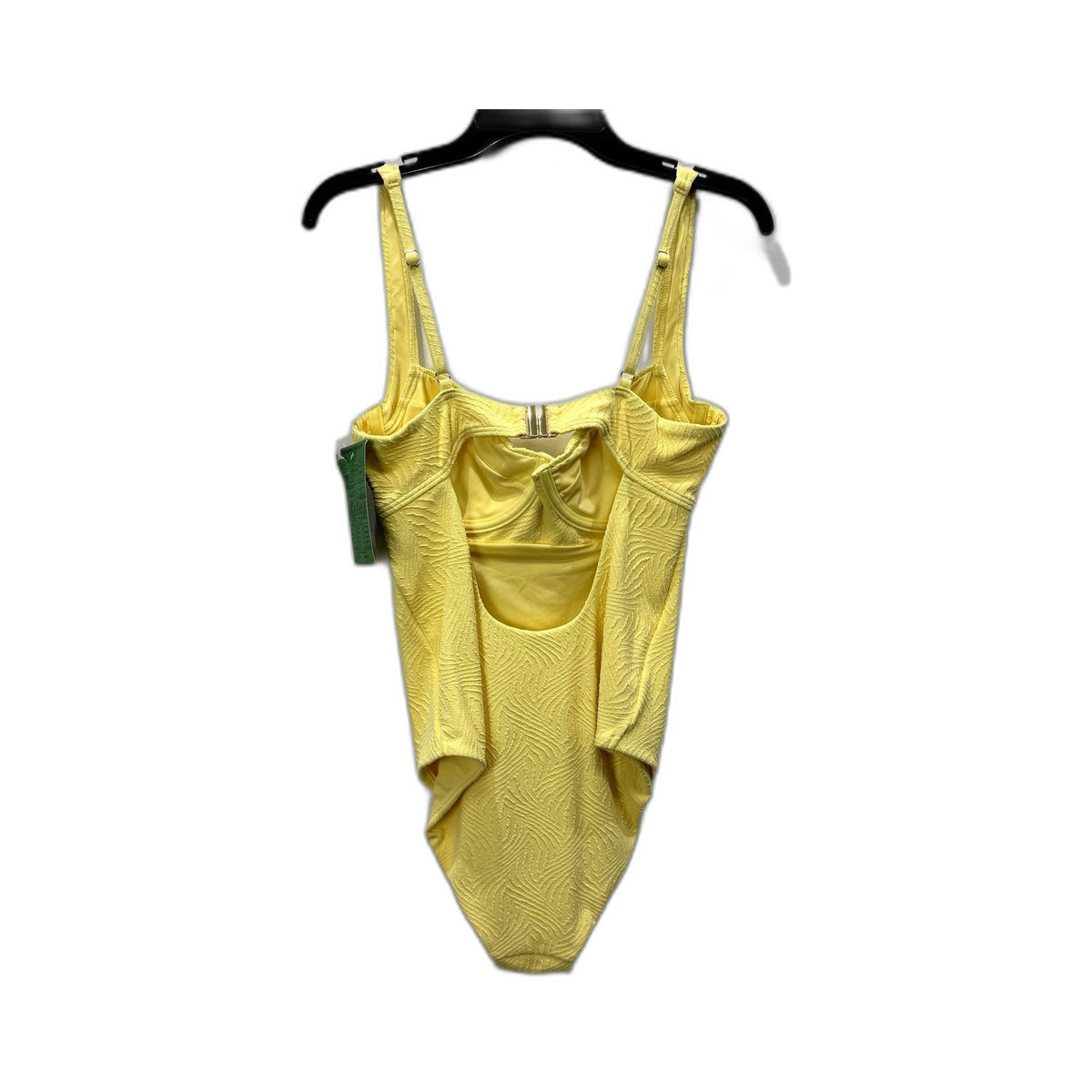 Chloe & Lola Womens One-Piece Swimsuit Underwire Lemon Yellow Size 10 NEW