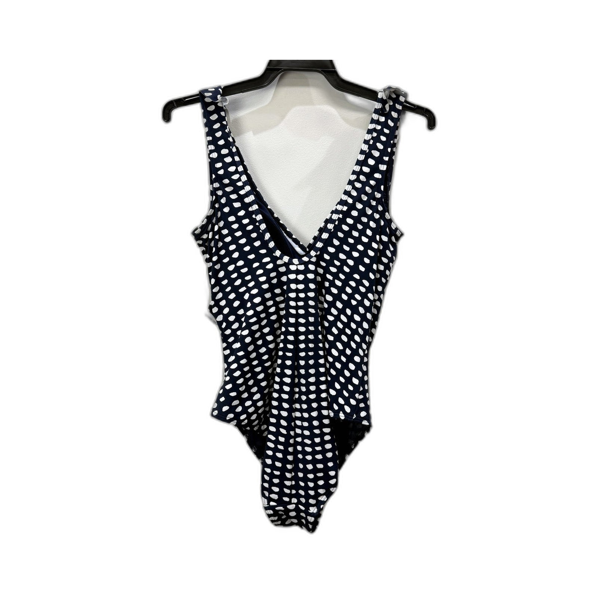 Regatta Womens Navy Blue Polka Dot One-Piece Swimsuit Size 10 NEW