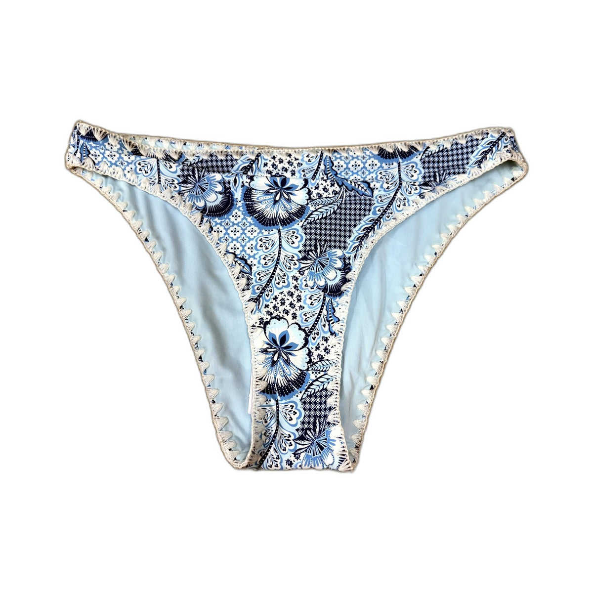 Chloe & Lola Womens Two-Piece Bikini Swimsuit Floral Multi Color Size 10 NEW