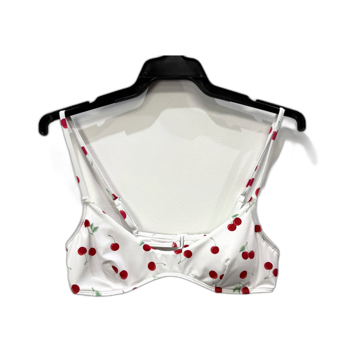 Chloe & Lola Two-Piece Bikini Swimsuit Womens White Cherry Print Size 10 NEW