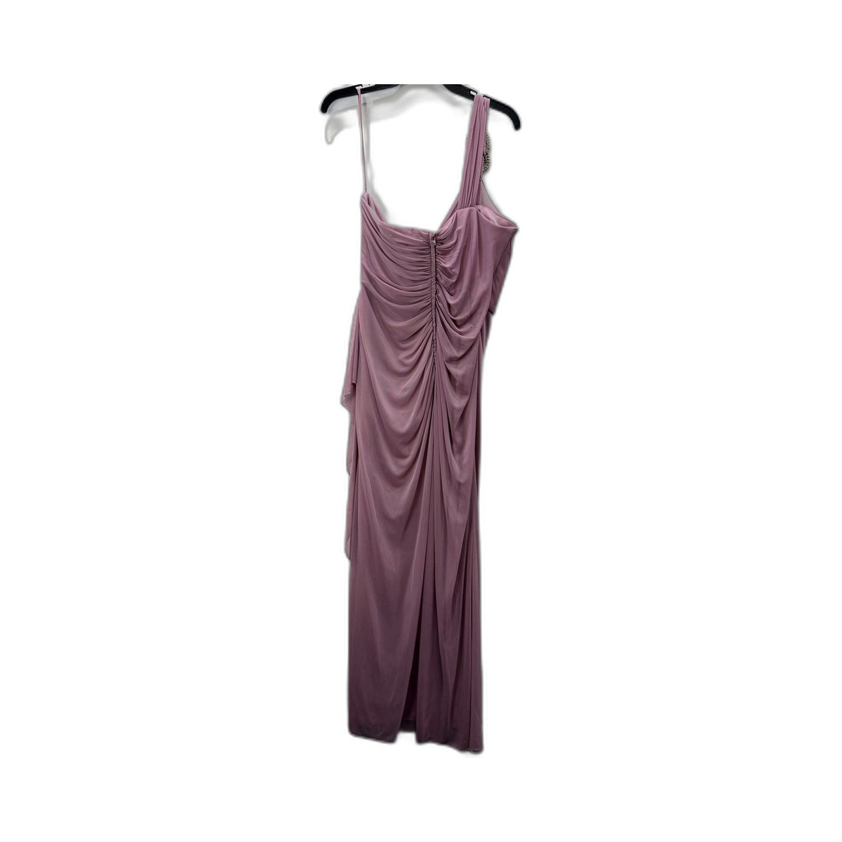 Alure Bridals Womens Beaded Evening Gown Mauve Floor Length Size 18