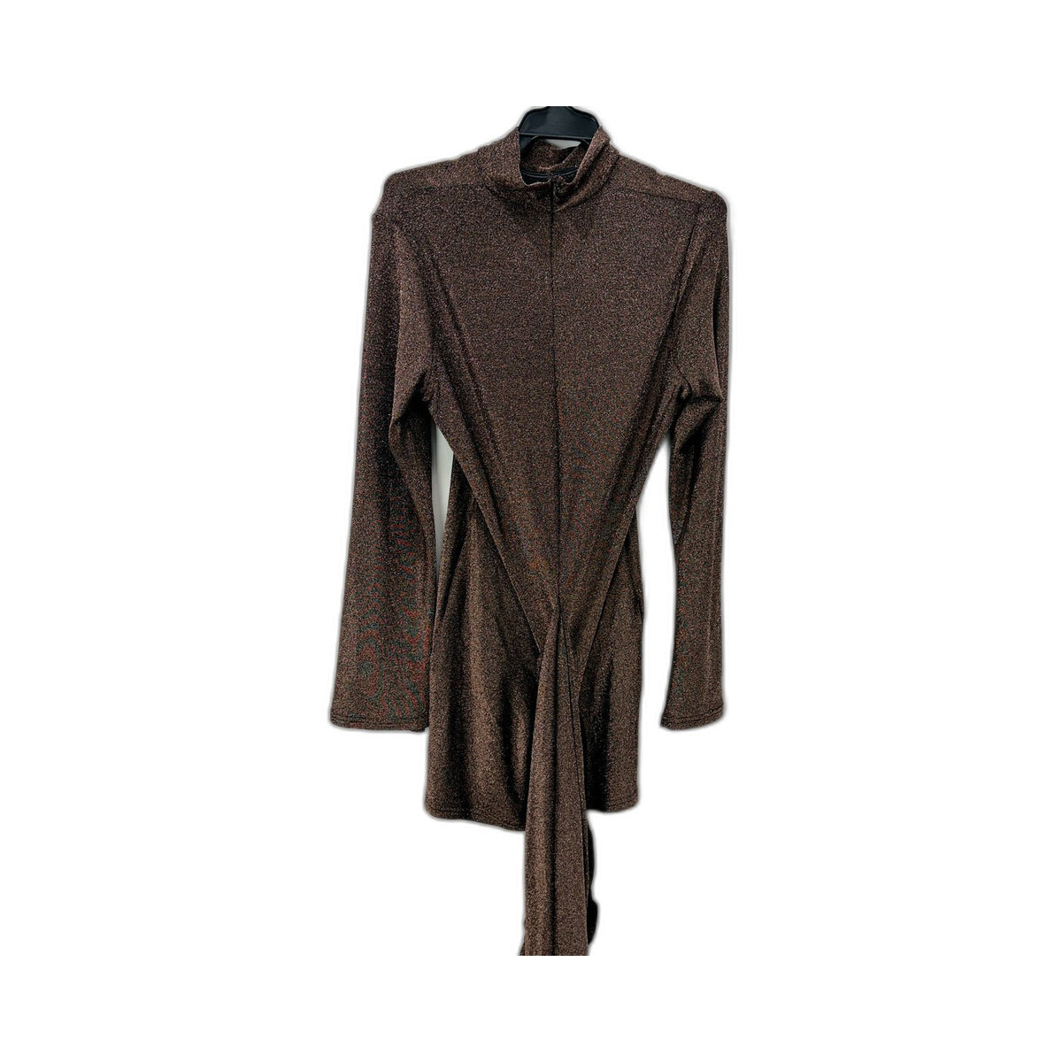 Bardot Womens Brown Heather Turtleneck Jumpsuit Detachable Leg Wraps 14