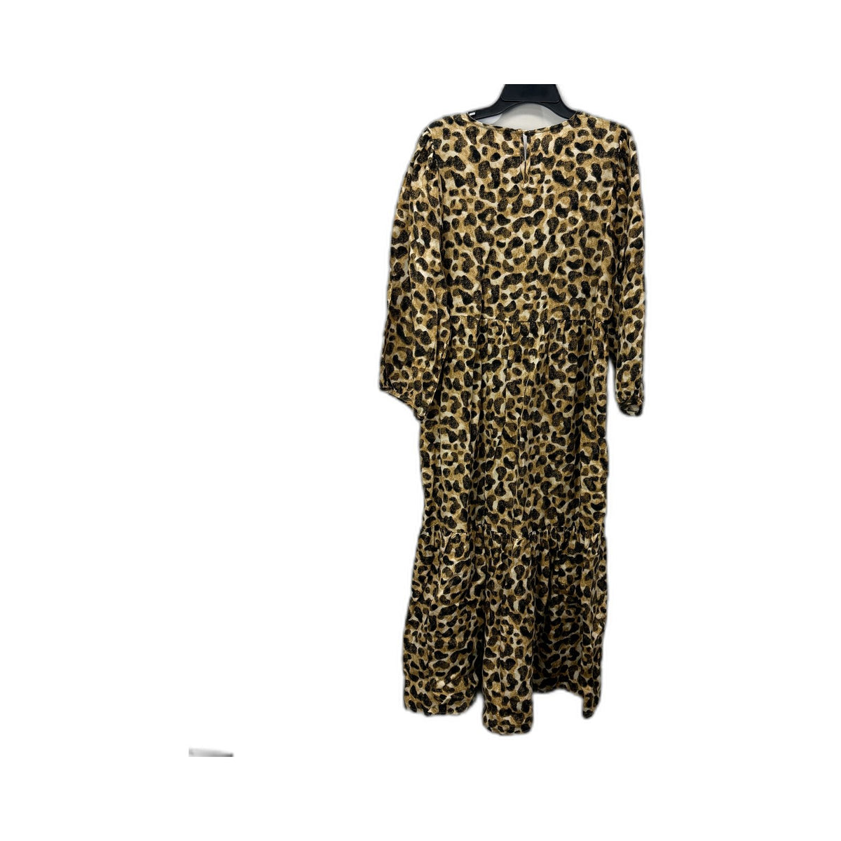 Seed Heritage Womens Leopard Print Maxi Dress Tan Black Size 8