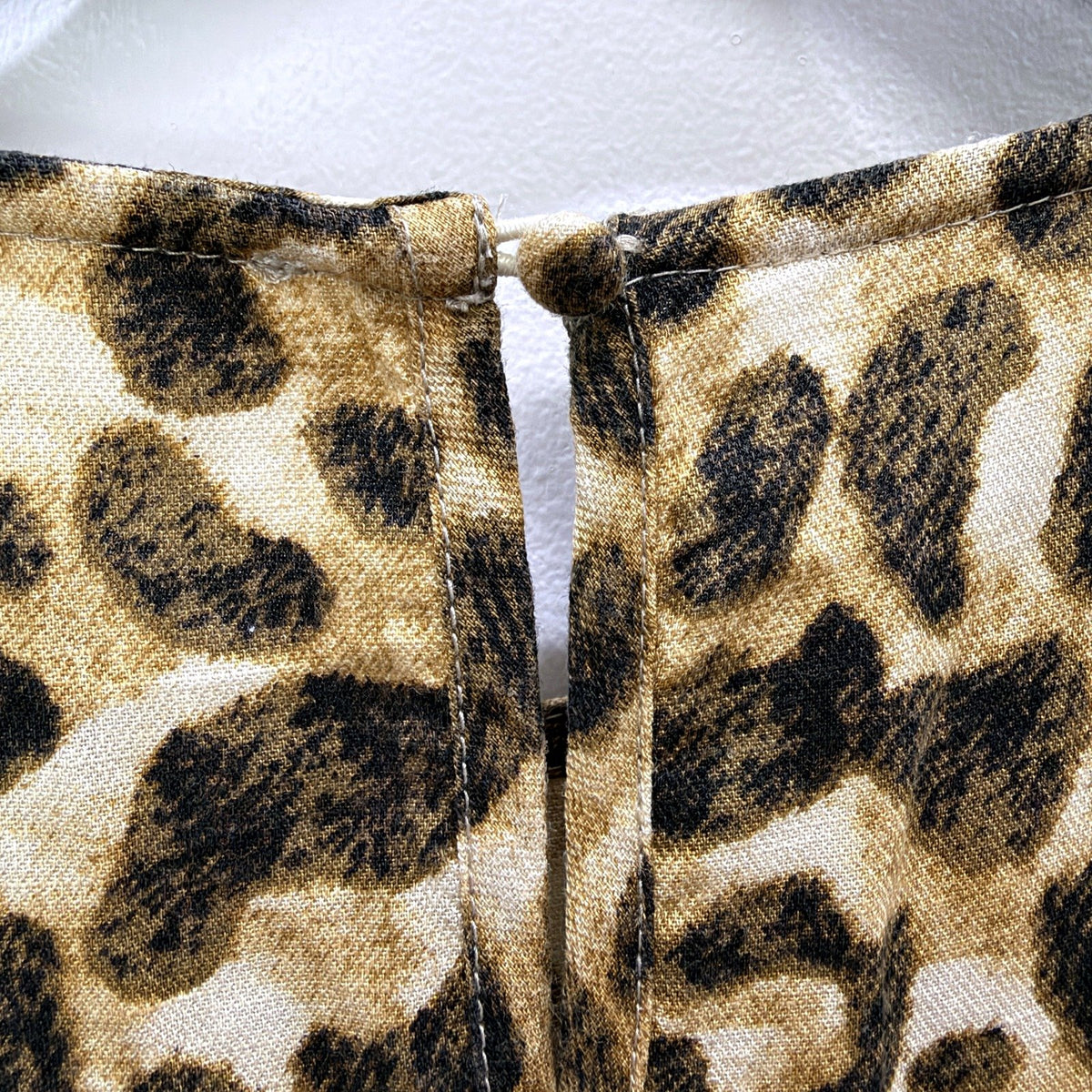 Seed Heritage Womens Leopard Print Maxi Dress Tan Black Size 8