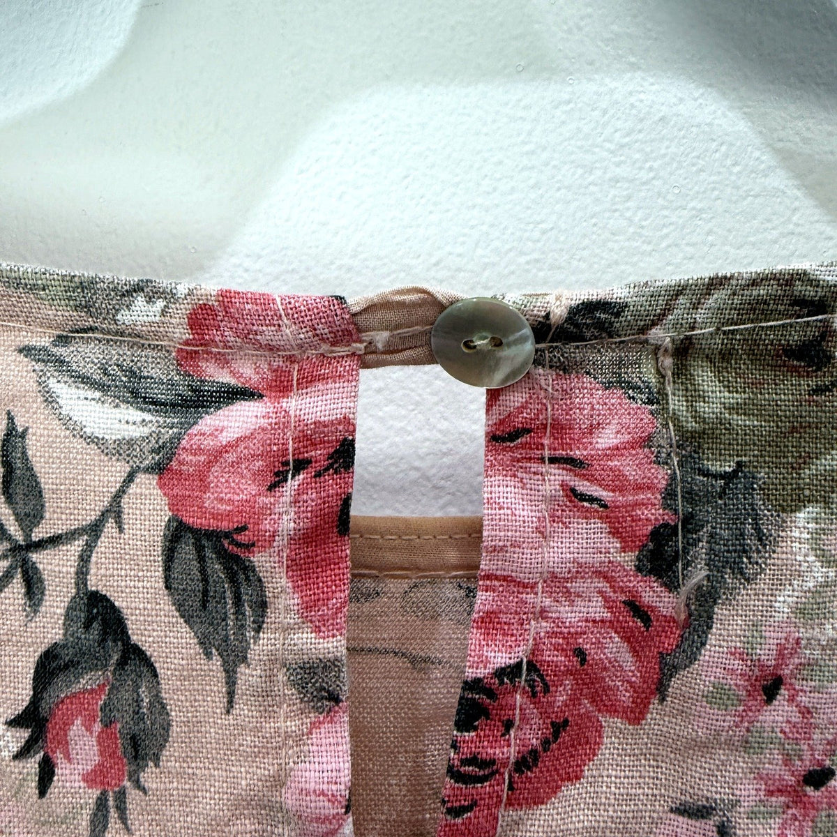 Donna Floral Tunic Dress Womens Mauve Taupe Size 18 Multi Color