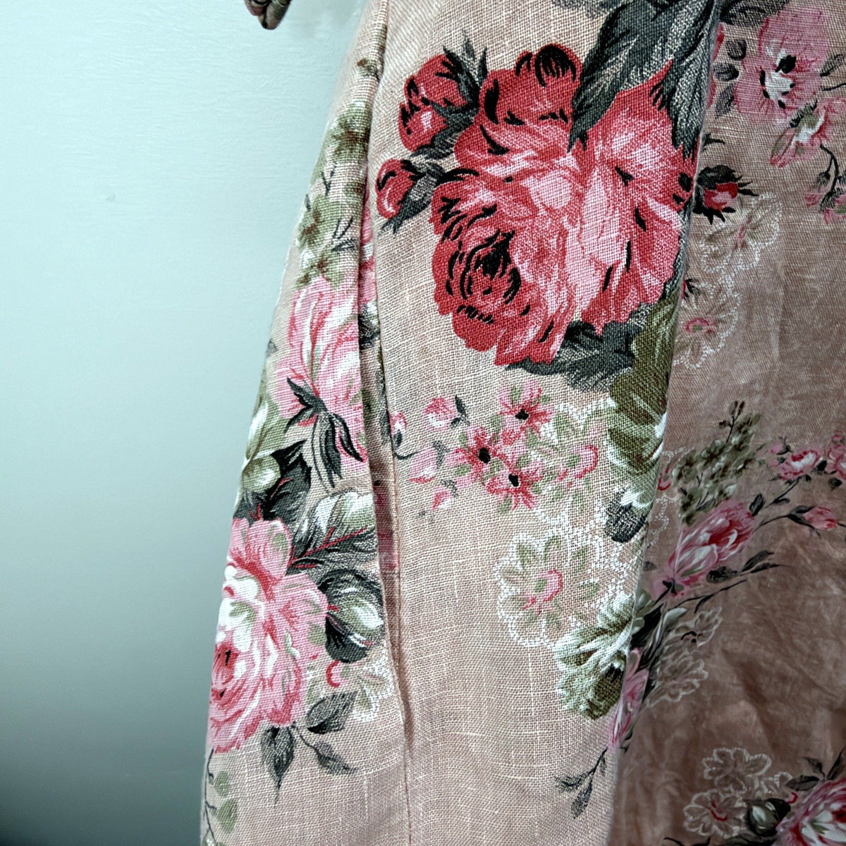 Donna Floral Tunic Dress Womens Mauve Taupe Size 18 Multi Color
