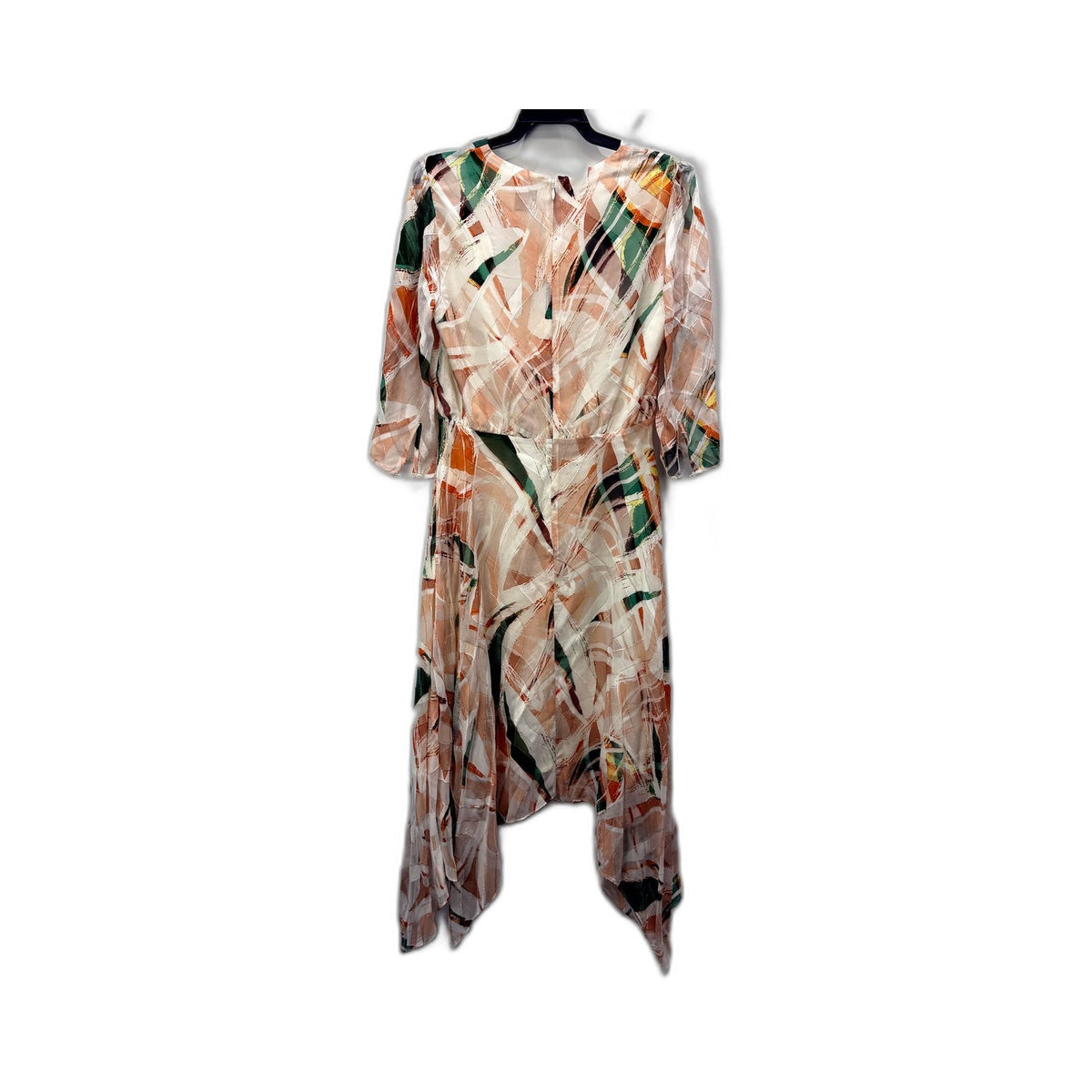 David Lawrence Womens Wrap Dress Multi-Color Abstract Print Size 8