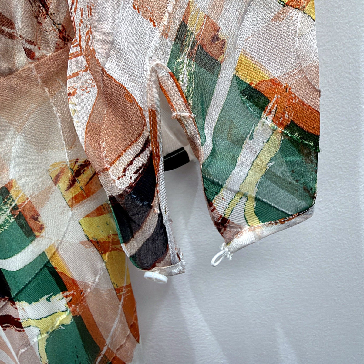 David Lawrence Womens Wrap Dress Multi-Color Abstract Print Size 8