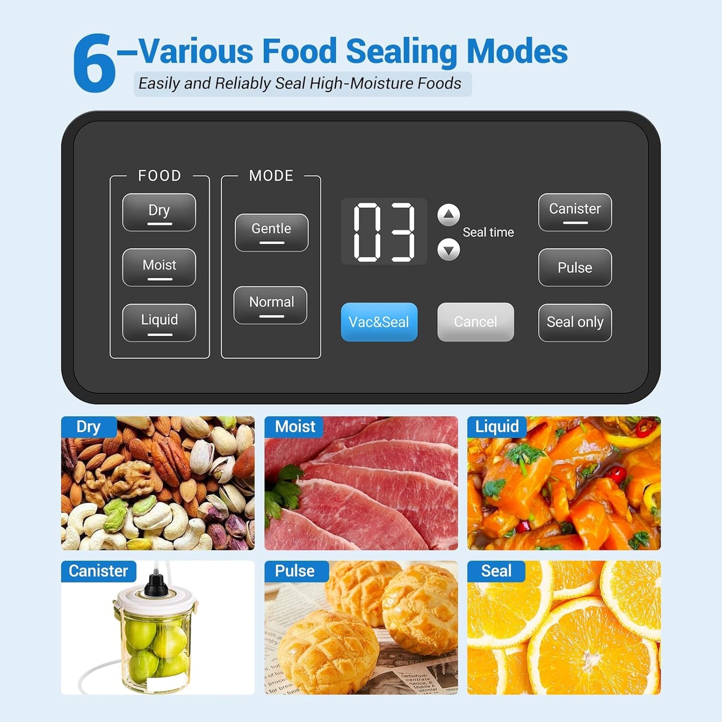 Inkbird Dual Motor Food Vacuum Sealer Machine Starter Kit for Home Use DEMO