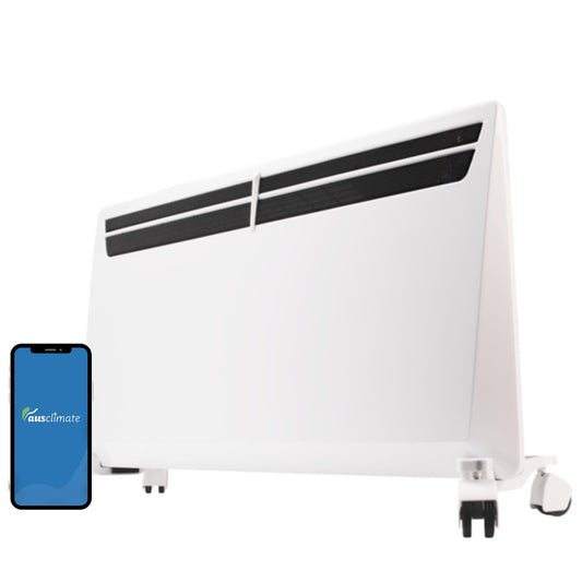 Ausclimate 1500W Smart Inverter Heater Home Electric Panel Heating with 24-Hour
