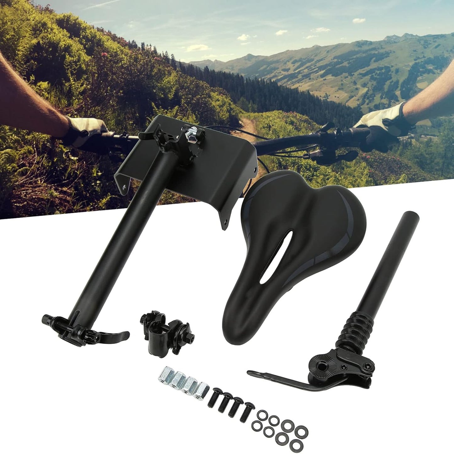 Zudoo Height Adjustable Scooter Seat Saddle for Segway F20 F25 F30 F40 DEMO
