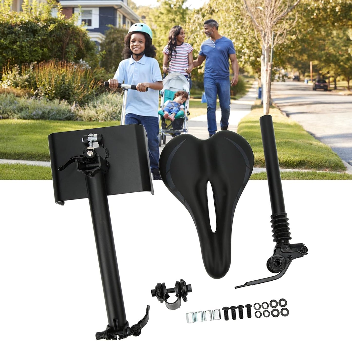 Zudoo Height Adjustable Scooter Seat Saddle for Segway F20 F25 F30 F40 DEMO