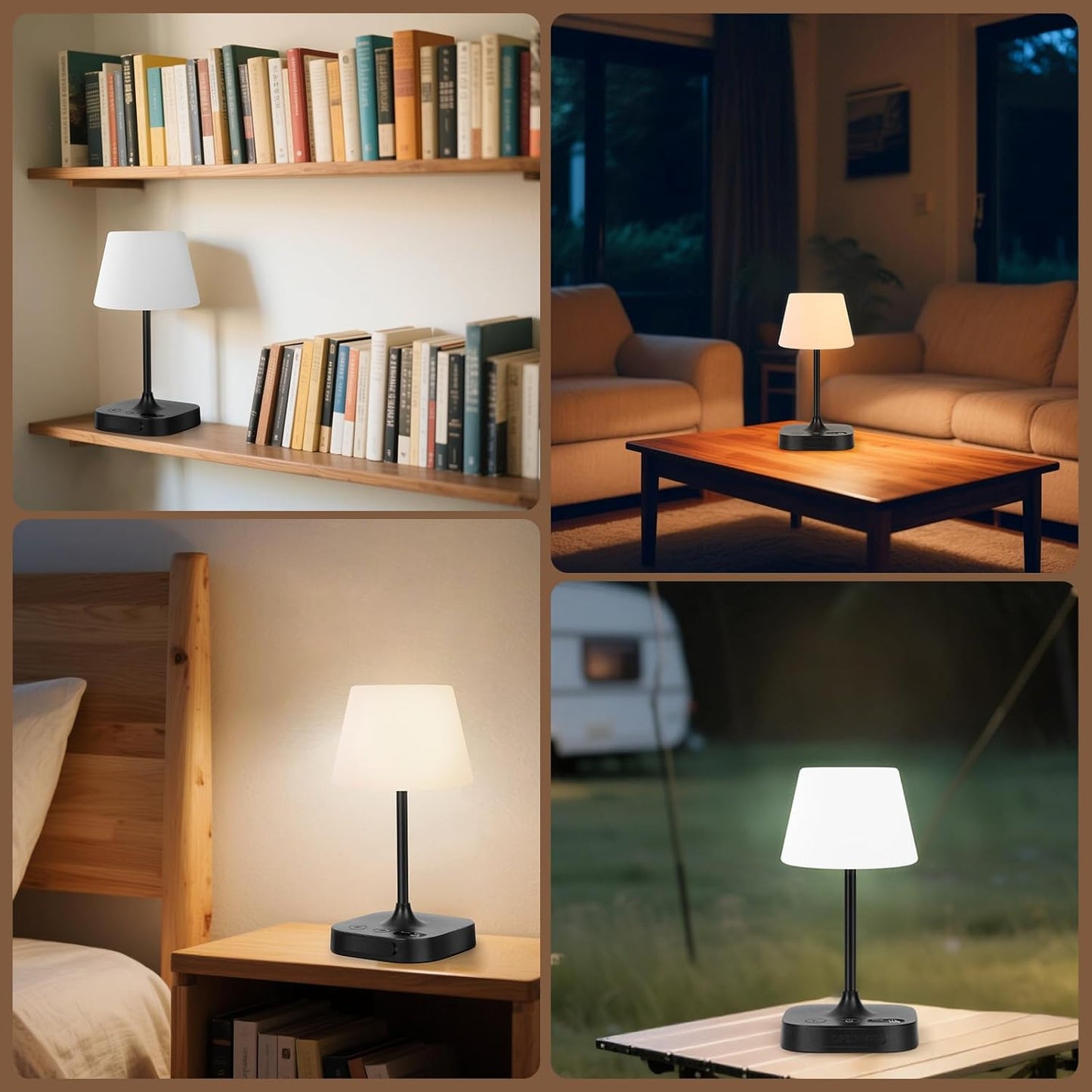 Webcem Cordless Waterproof LED Table Lamp Rechargeable IP65 NEW