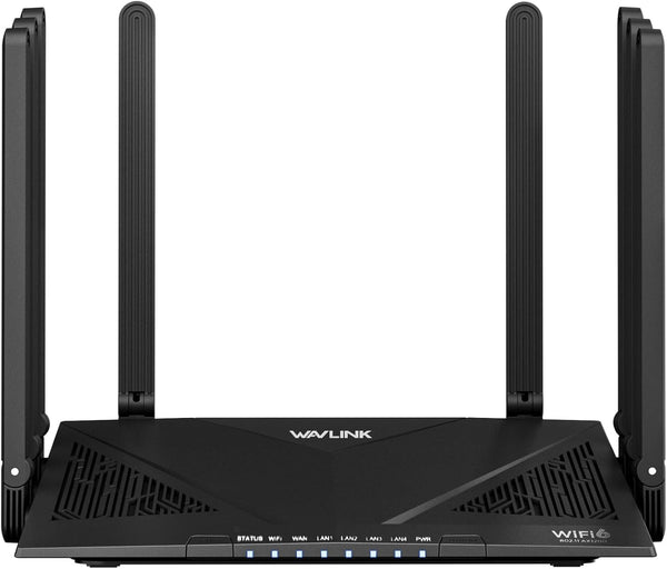 WAVLINK AX6000 Routers Dual Band Wi-Fi 6 Router with 2.5Gbps WAN, 4 Ports, DEMO