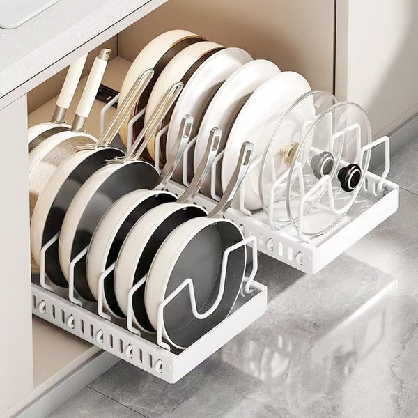IVTUVTI Kitchen Storage Accessories Pots and Pans Organizer Pull Out NEW