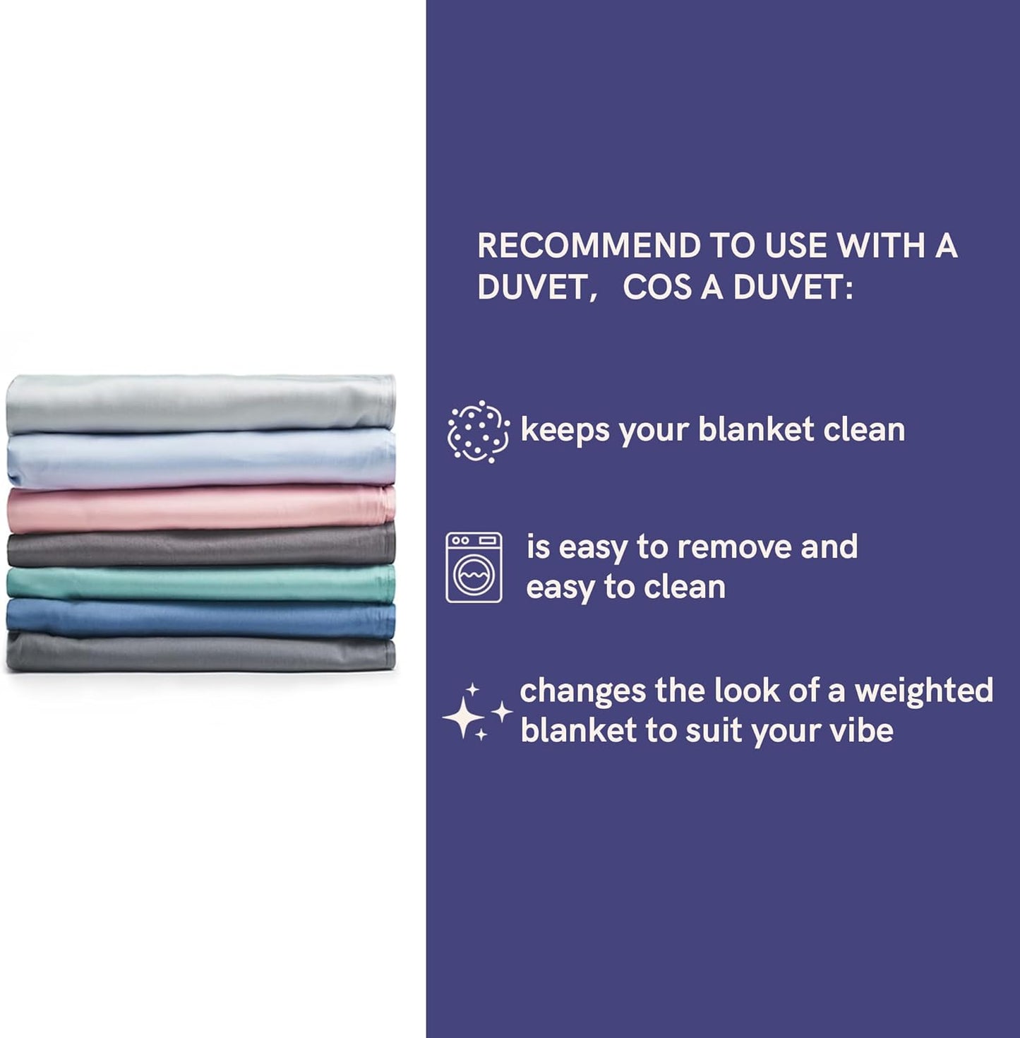 YnM Cooling Comforters Weighted Comforter, 20 lb Bed Throw, Grey, 60 in x NEW