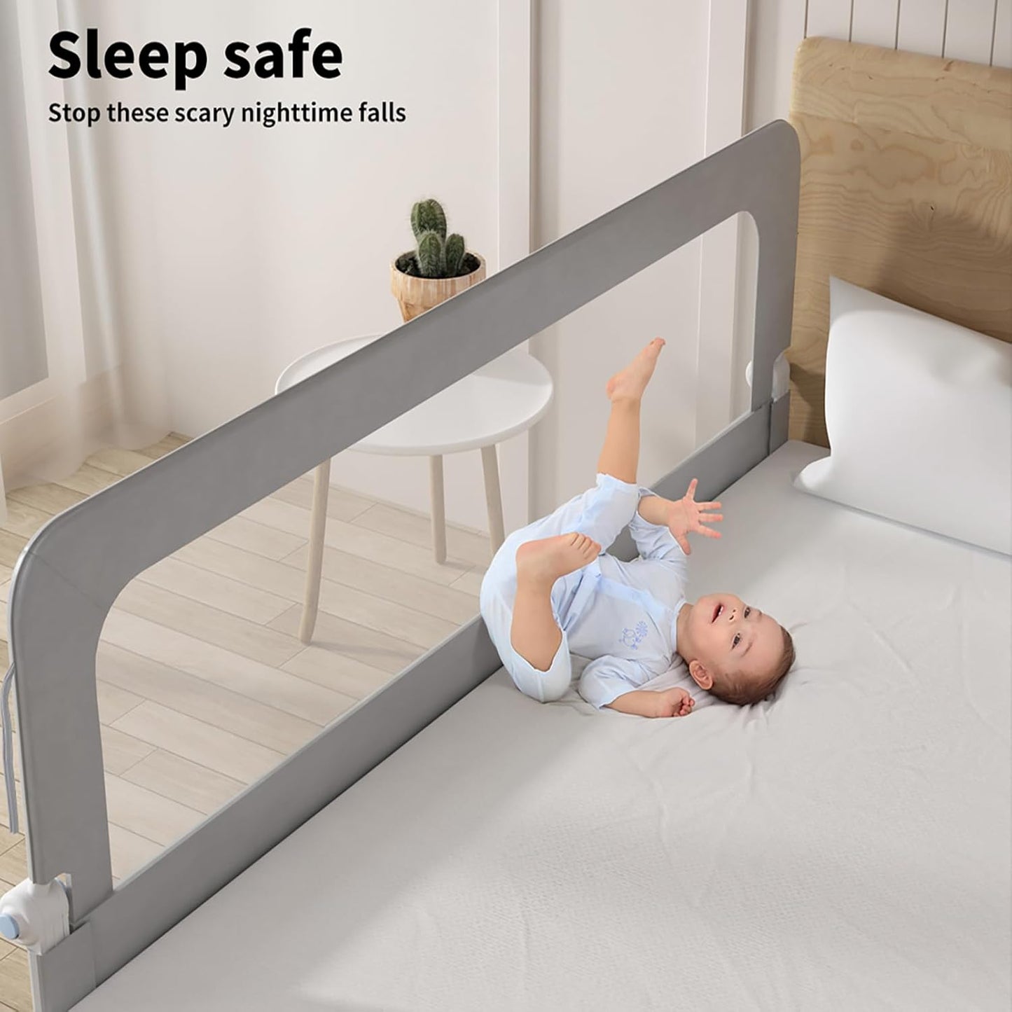 Bo Peep Bed Rails Adjustable Folding Bed Rail Safety Guard for Kids Large NEW