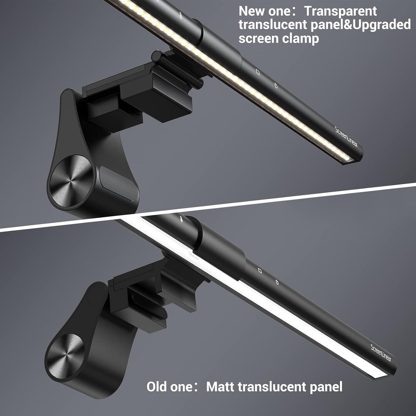 Quntis 52CM Aluminum Monitor Light Bar Lamp for Eye Care, Black DEMO