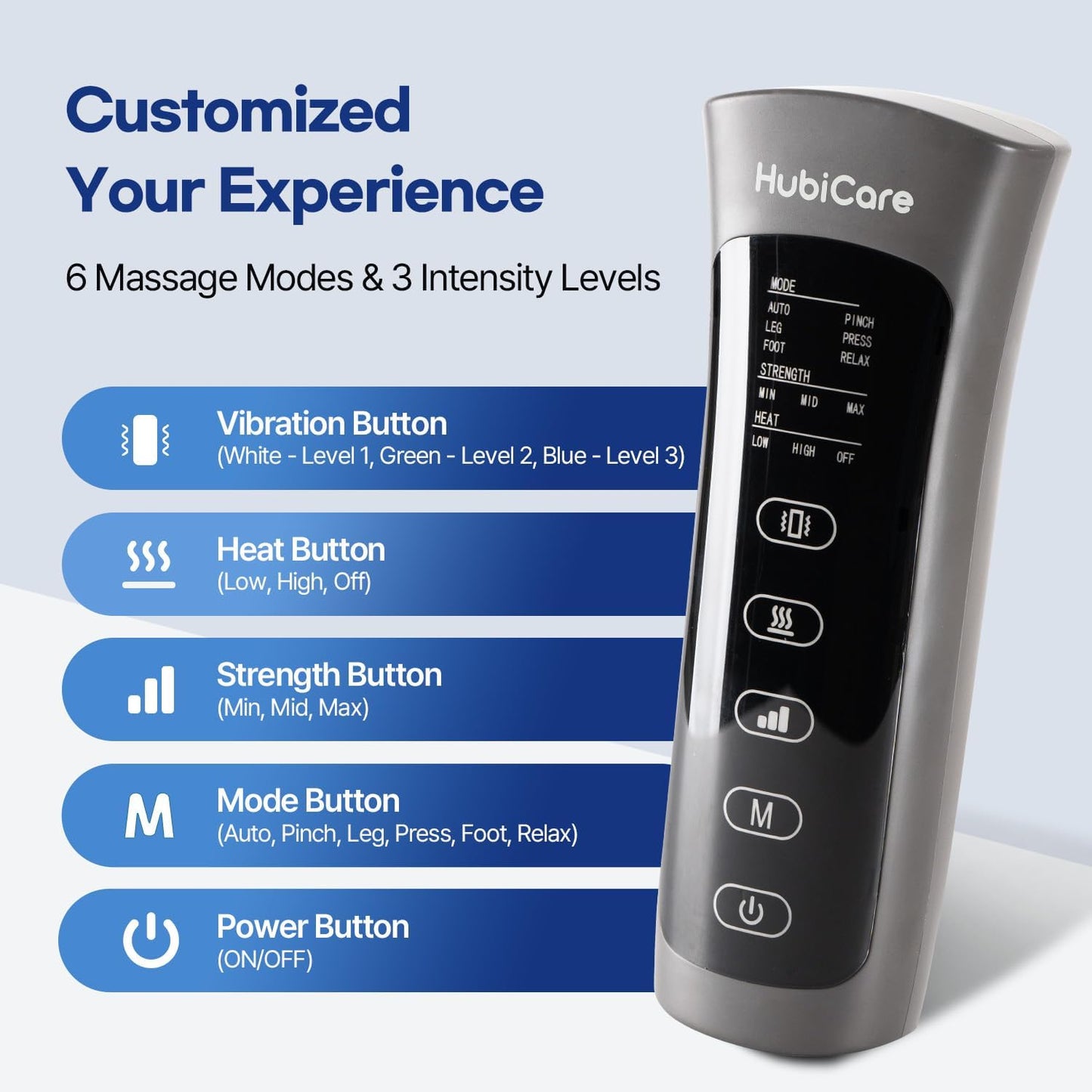 HuBDIC Air Compression Foot Massager for Improved Blood Circulation & Pain DEMO