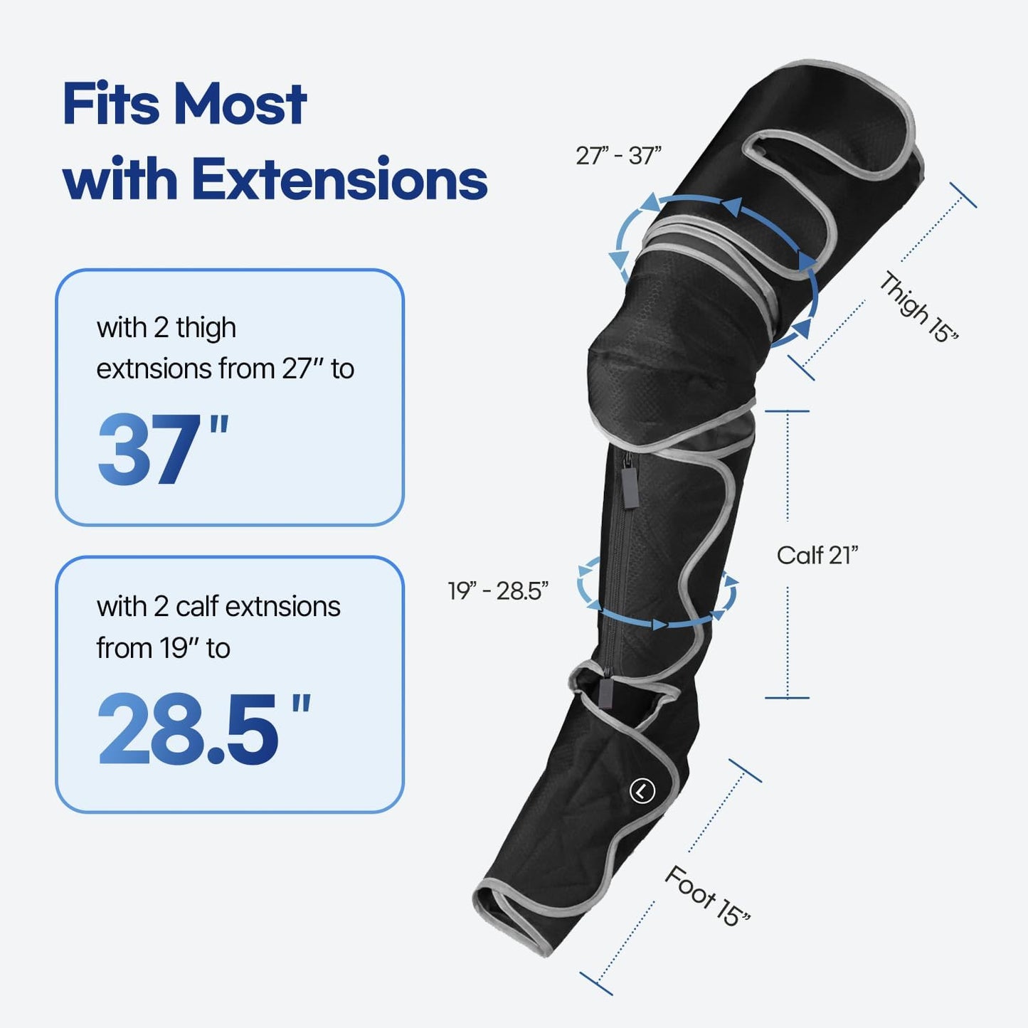 HuBDIC Air Compression Foot Massager for Improved Blood Circulation & Pain DEMO