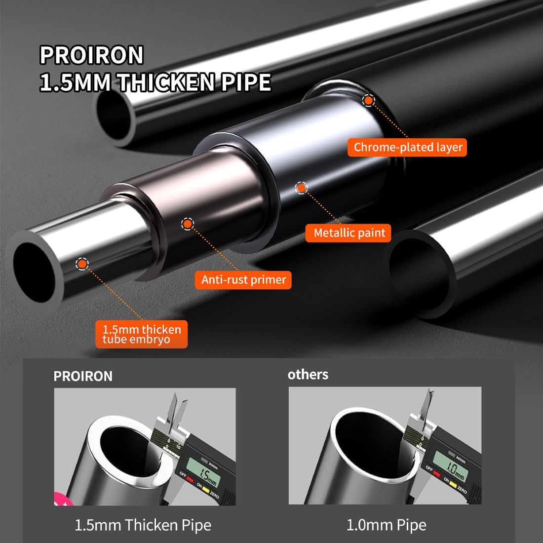 PROIRON Adjustable Doorway Pull-Up Bar for Strength Training, 72-97cm DEMO