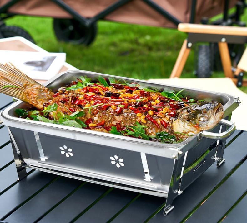 NNJIHU Portable Charcoal BBQ Grill Foldable Outdoor Garden Beach Lightweight NEW