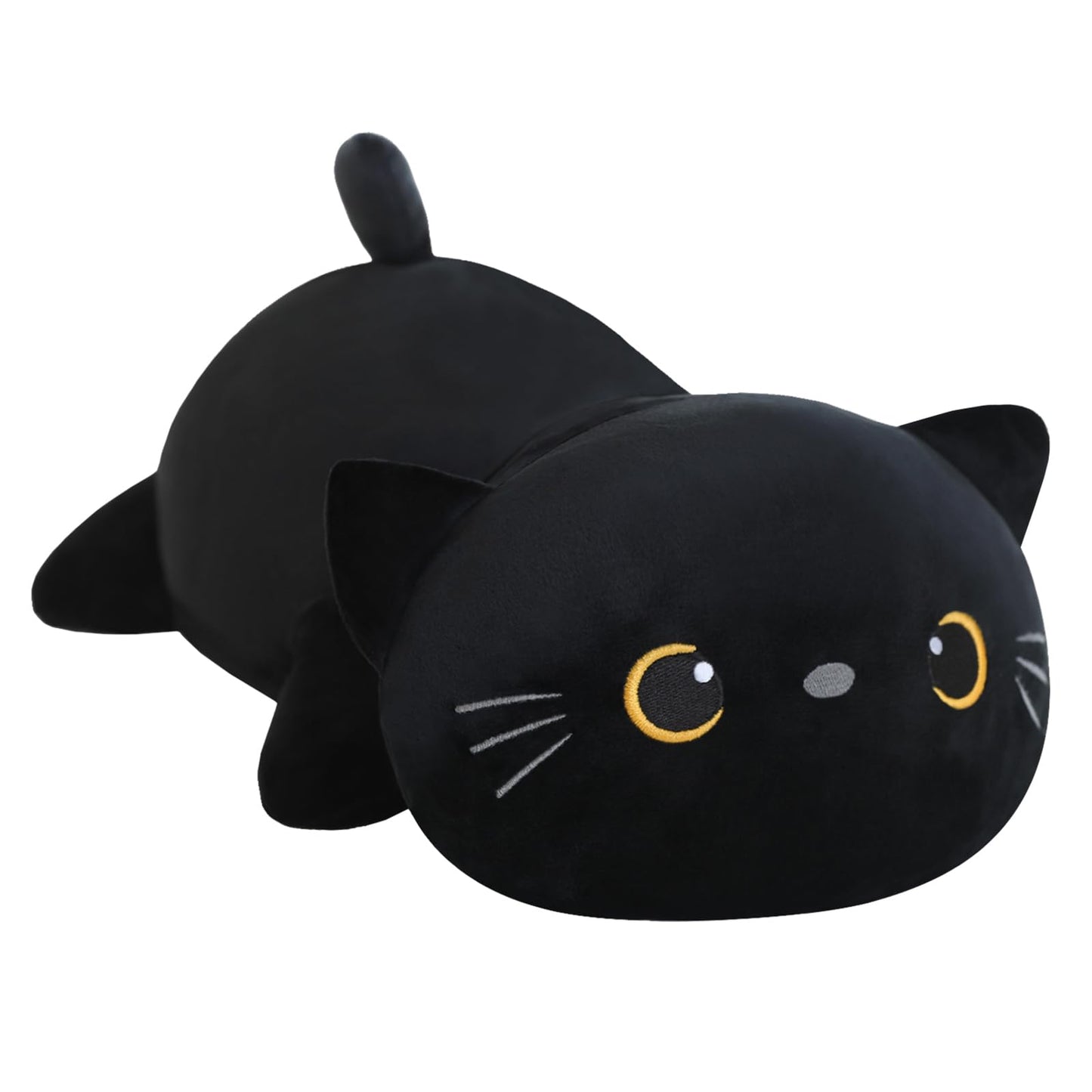 SQEQE Weighted Black Cat Plush Stuffed Animal Cute Toy Large 60CM Size DEMO