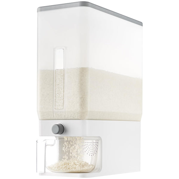 Lifewit Clear Rice Container 25.4 Lb Dispenser with Visible Barrel 33.71 x NEW