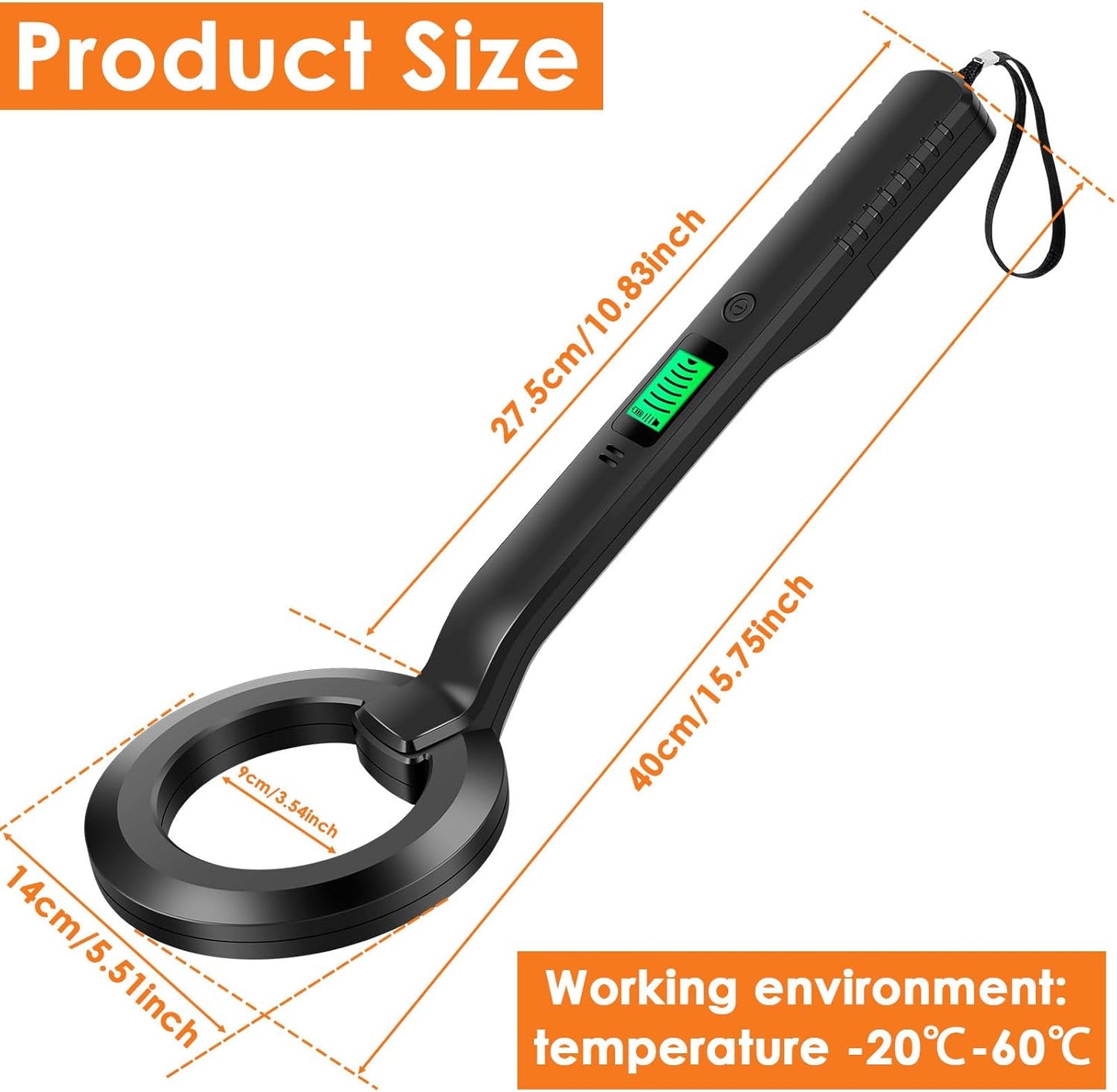 Waterproof High Sensitivity Metal Detector for Outdoor Treasure Hunting DEMO